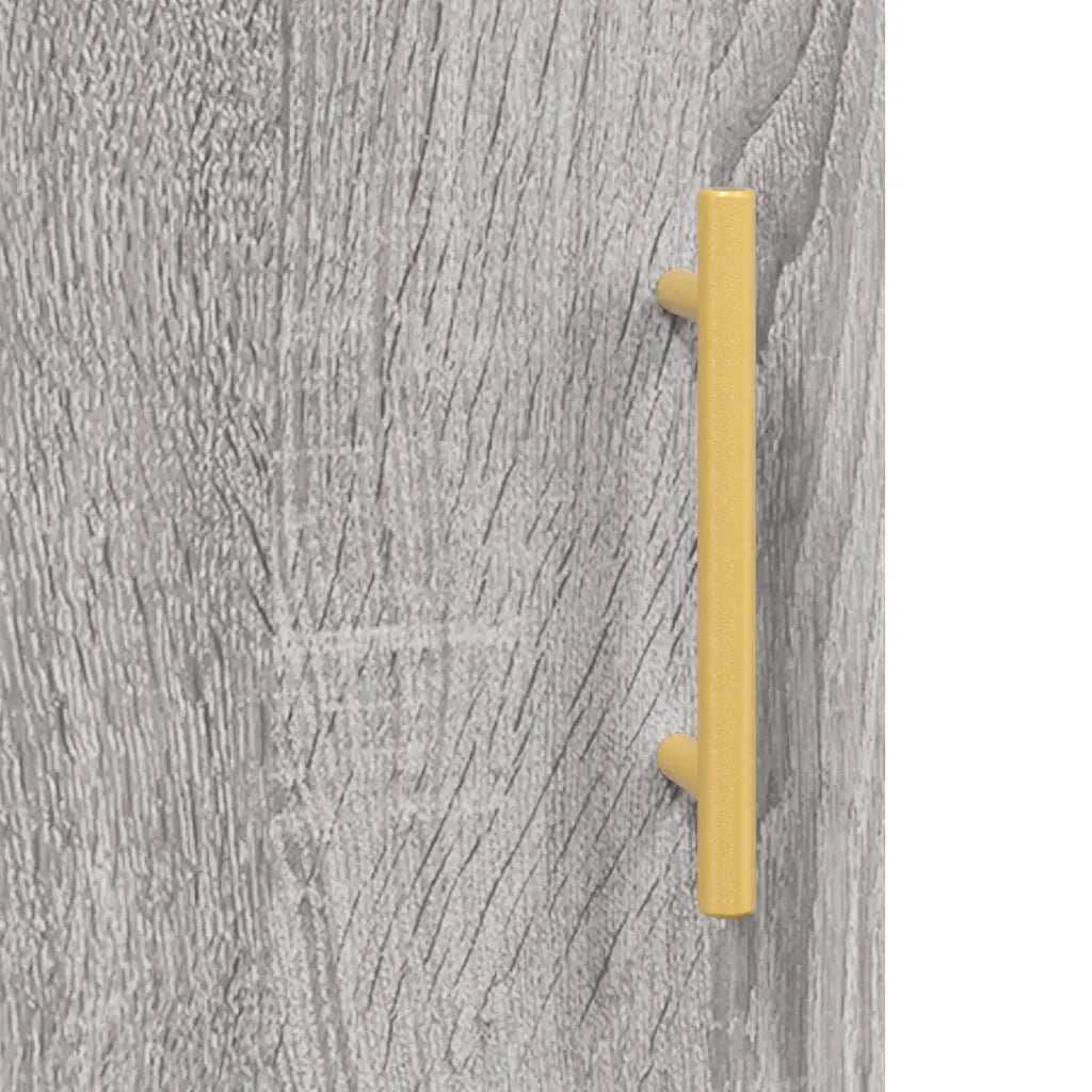 Credenza Grigio Sonoma 69,5x34x180 cm in Legno Multistrato 3189435