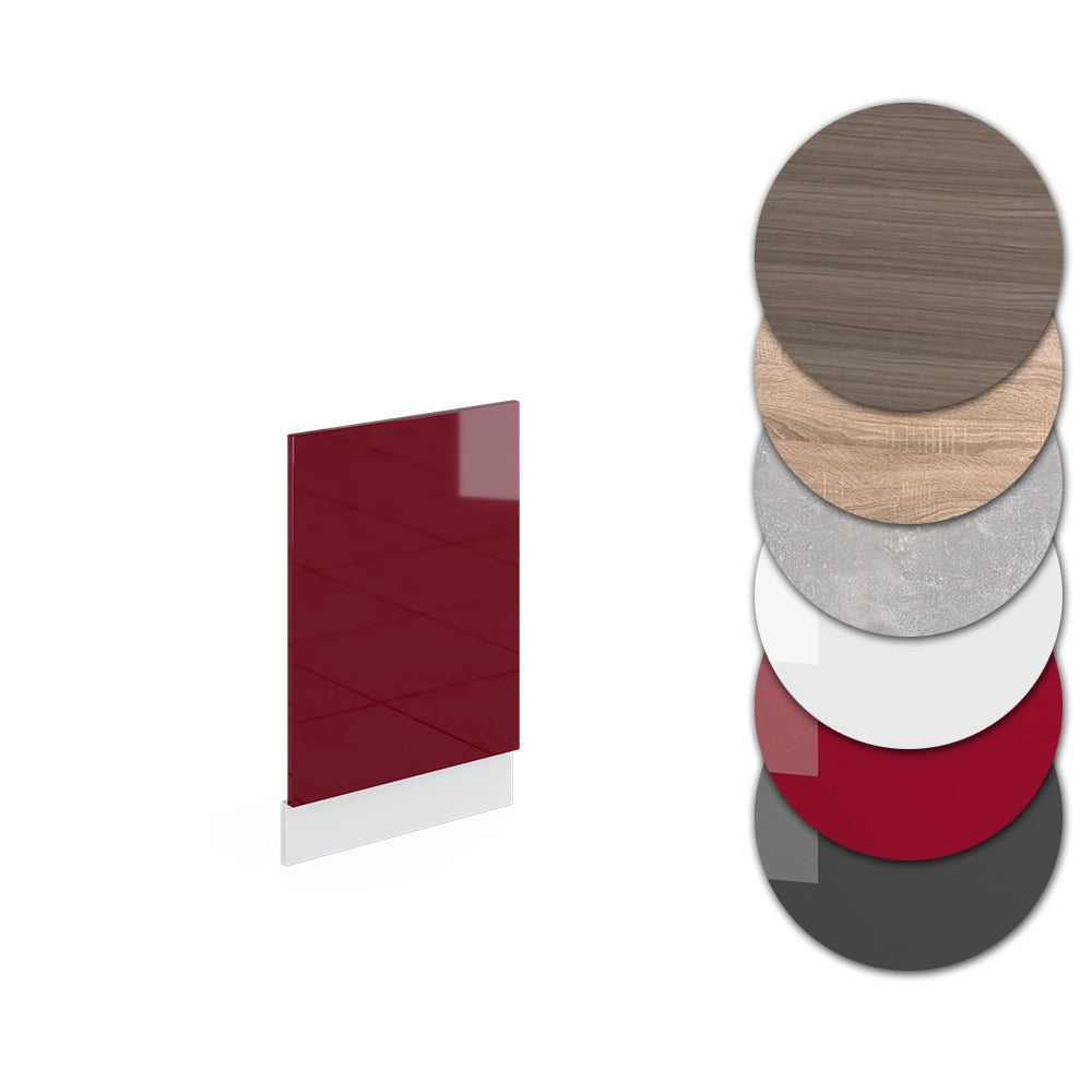 Pannello frontale R-Line Rosso lucido/Bianco 45 cm, PL Antracite Vicco