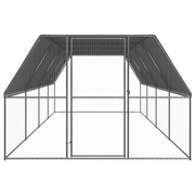 Gabbia per Polli da Esterno 3x8x2 m in Acciaio Zincato 3154378