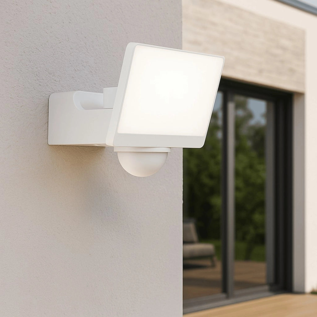 Faro LED 30W 2000lm 4000K PIR IP54 bianco Davos Milagro