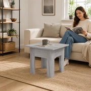 Tavolino da caffè grigio Sonoma, 55x55x42 cm – compatto e raffinato, stile minimalista, ottimo per regalo