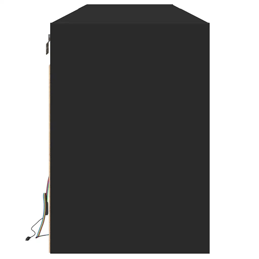Mobile TV a parete con LED Nero 180x31x45 cm 3307941