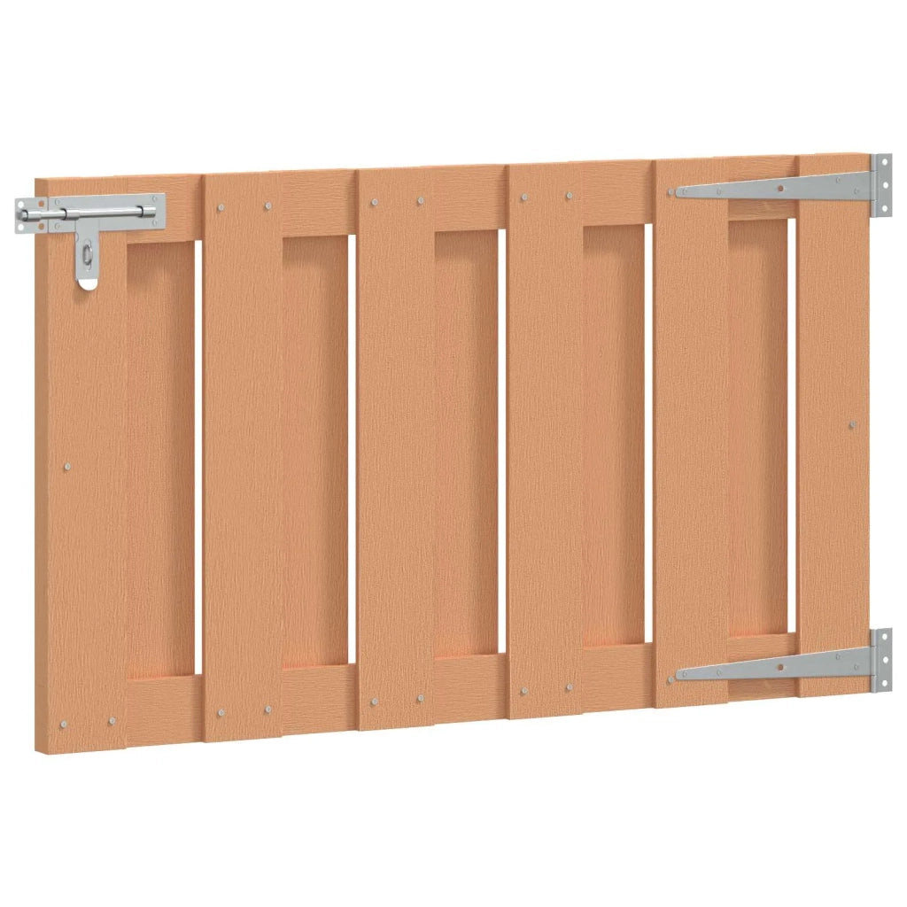 Cancello da giardino 100 x 60 cm WPC e Alluminio Marrone CFW9284323