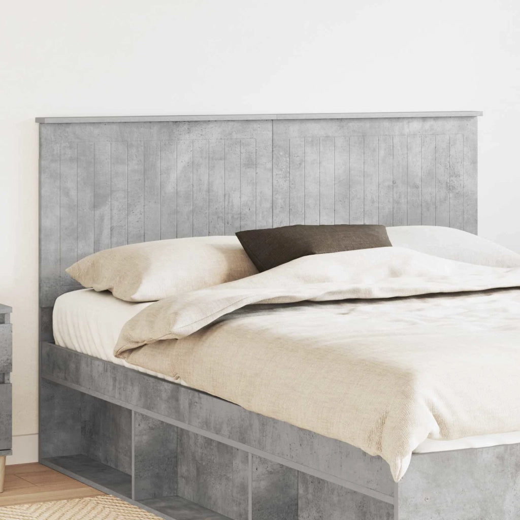 Testiera | Testata con Testiera | Testata Grigio cemento 150 cm Legno multistrato