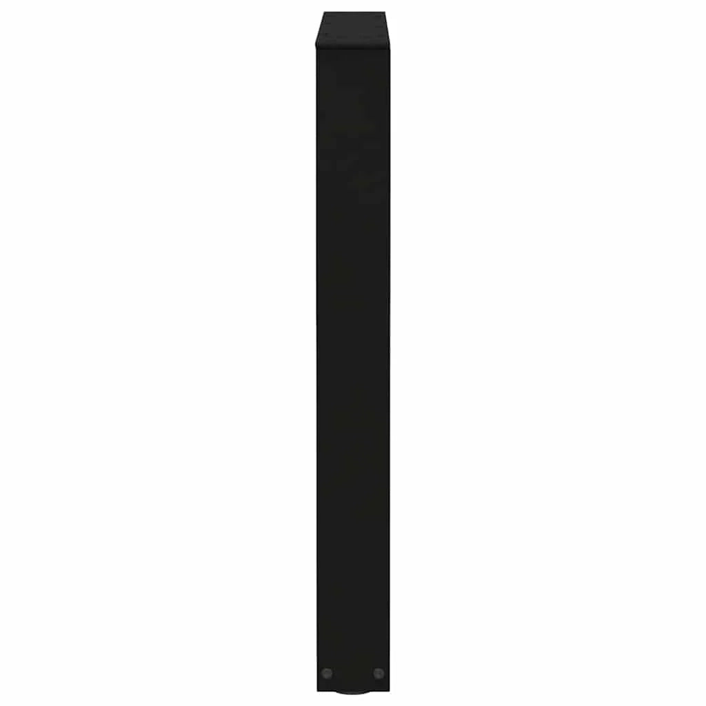 Set di 3 gambe geometriche per tavolo da pranzo 70 x 73 cm con piedini regolabili stile moderno acciaio nero 02_0056946