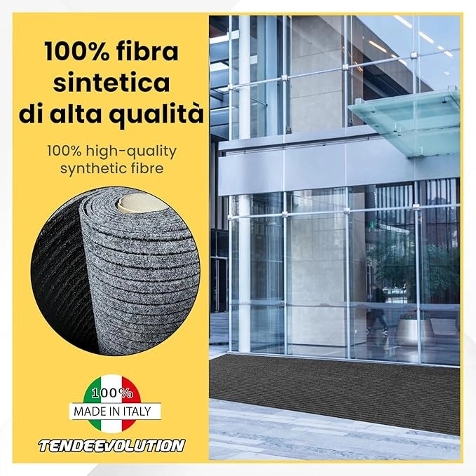 Tappeto Zerbino Verde Antiscivolo, Altezza 2M - Vendita al Metro, Resistente, Interno/Esterno, Camper, Barche