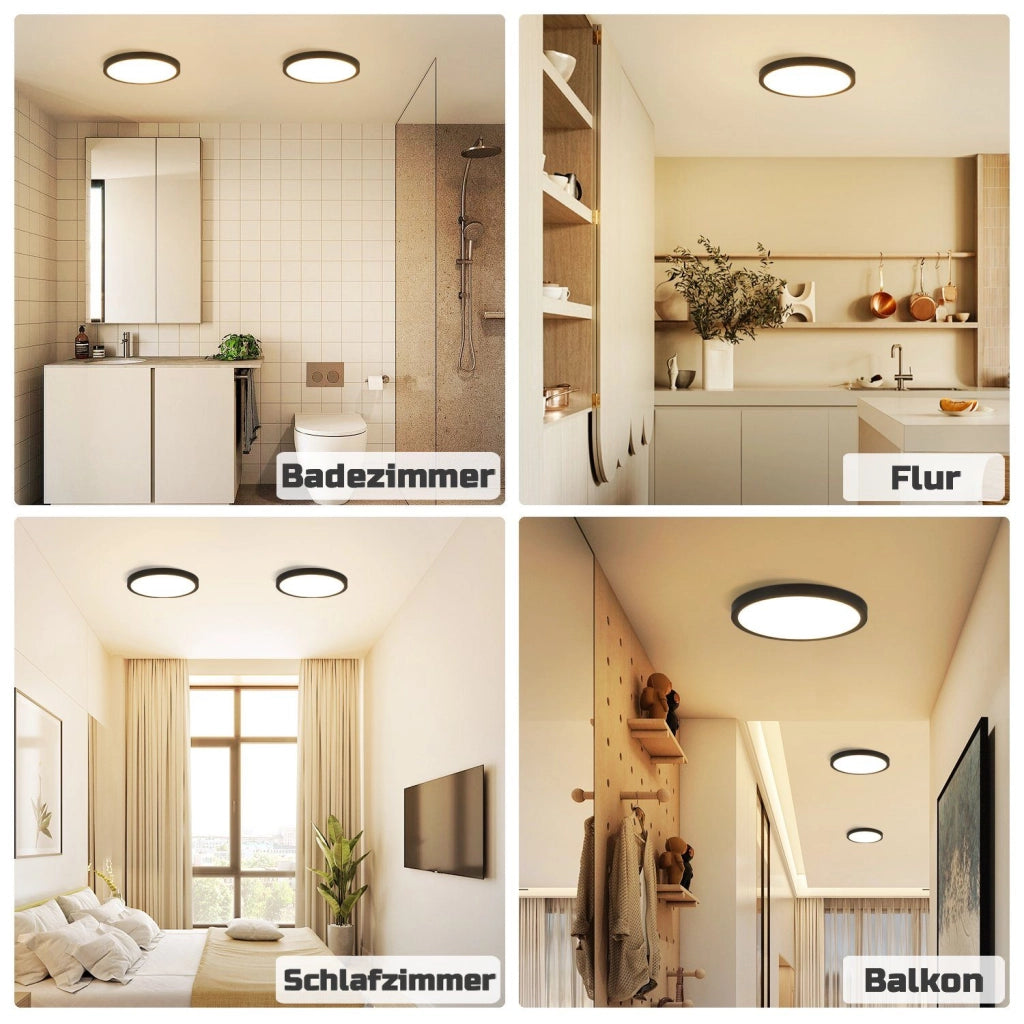 ZMH Lampada da soffitto plafoniera LED moderna 17cm per soggiorno cucina corridoio balcone camera letto