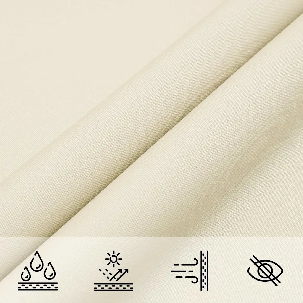Vela Parasole in Tela Oxford Quadrata 3x3 m Crema 135192