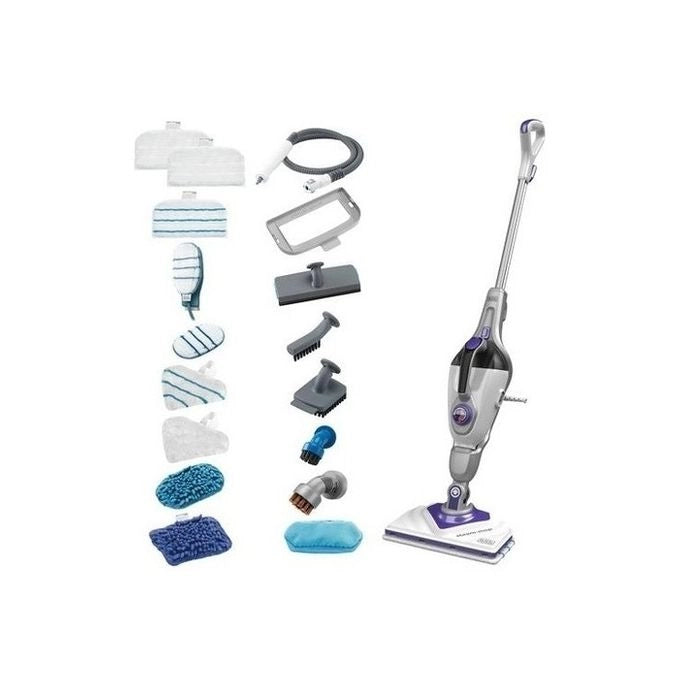 Black & Decker BHSM1615DSM Pulitore a vapore Scopa a vapore 0,5 L 1600 W Viola, Bianco