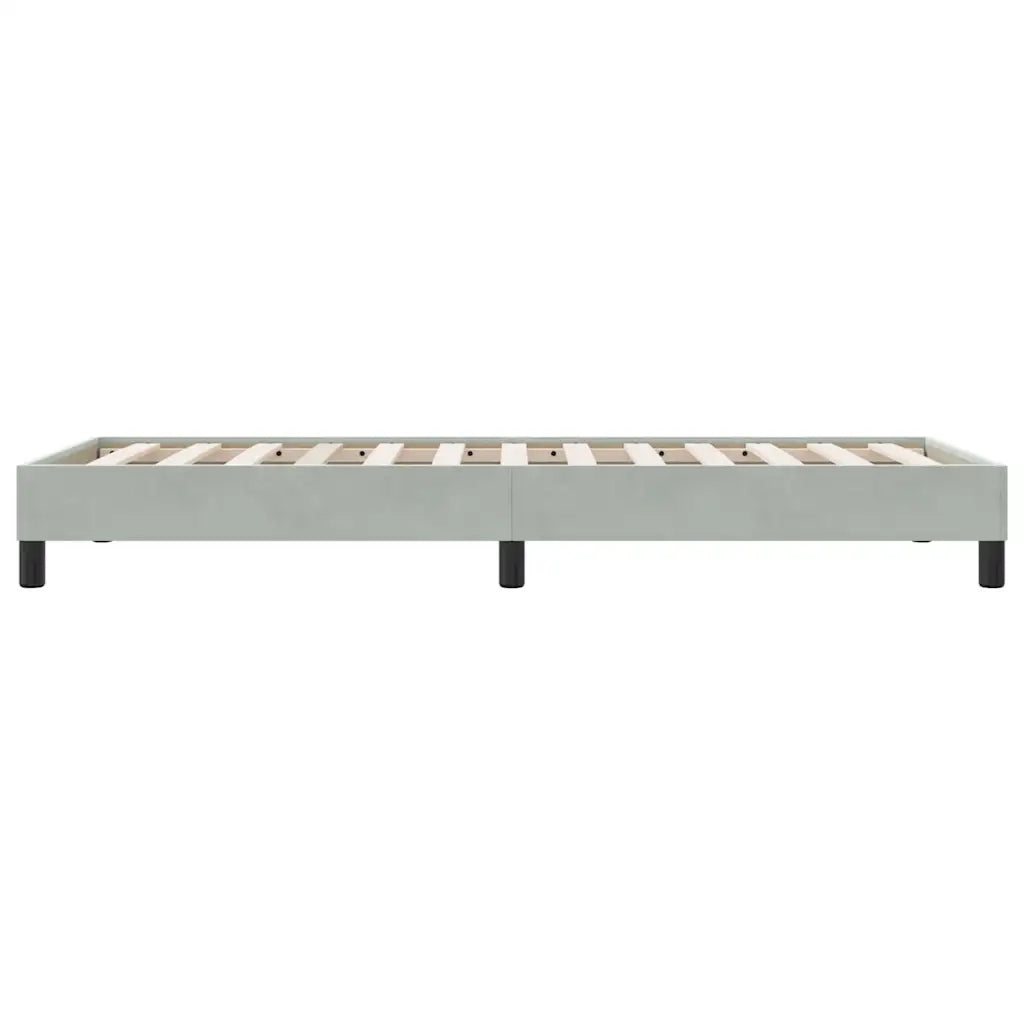 Giroletto Molle senza Materasso Grigio Chiaro 100x210cm Velluto 3315813