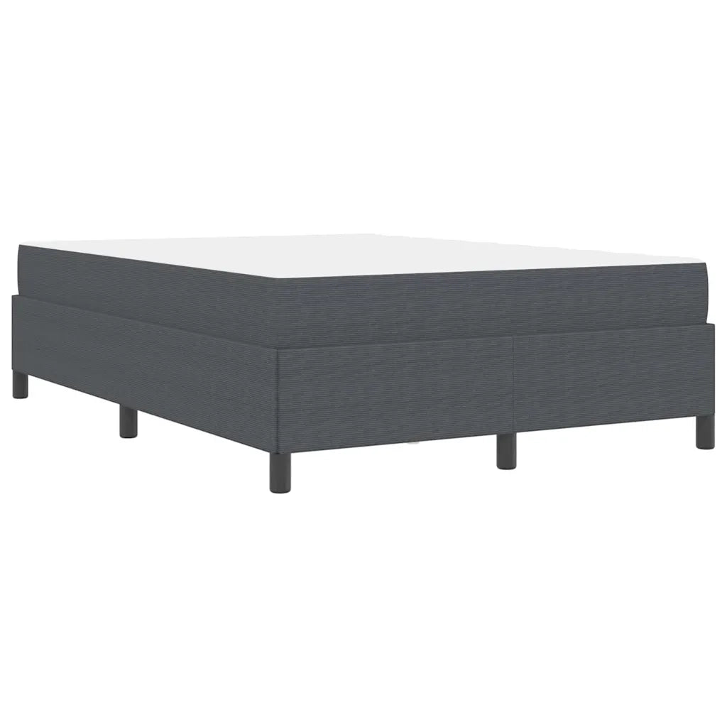 Struttura del letto Grigio scuro 140 x 190 cm Tessuto 3399121