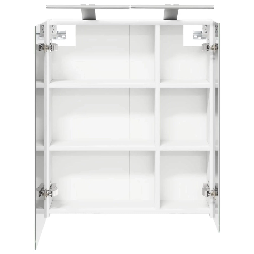 Mobiletto per specchio da bagno Bianco 60 x 14,5 x 70 cm 889063