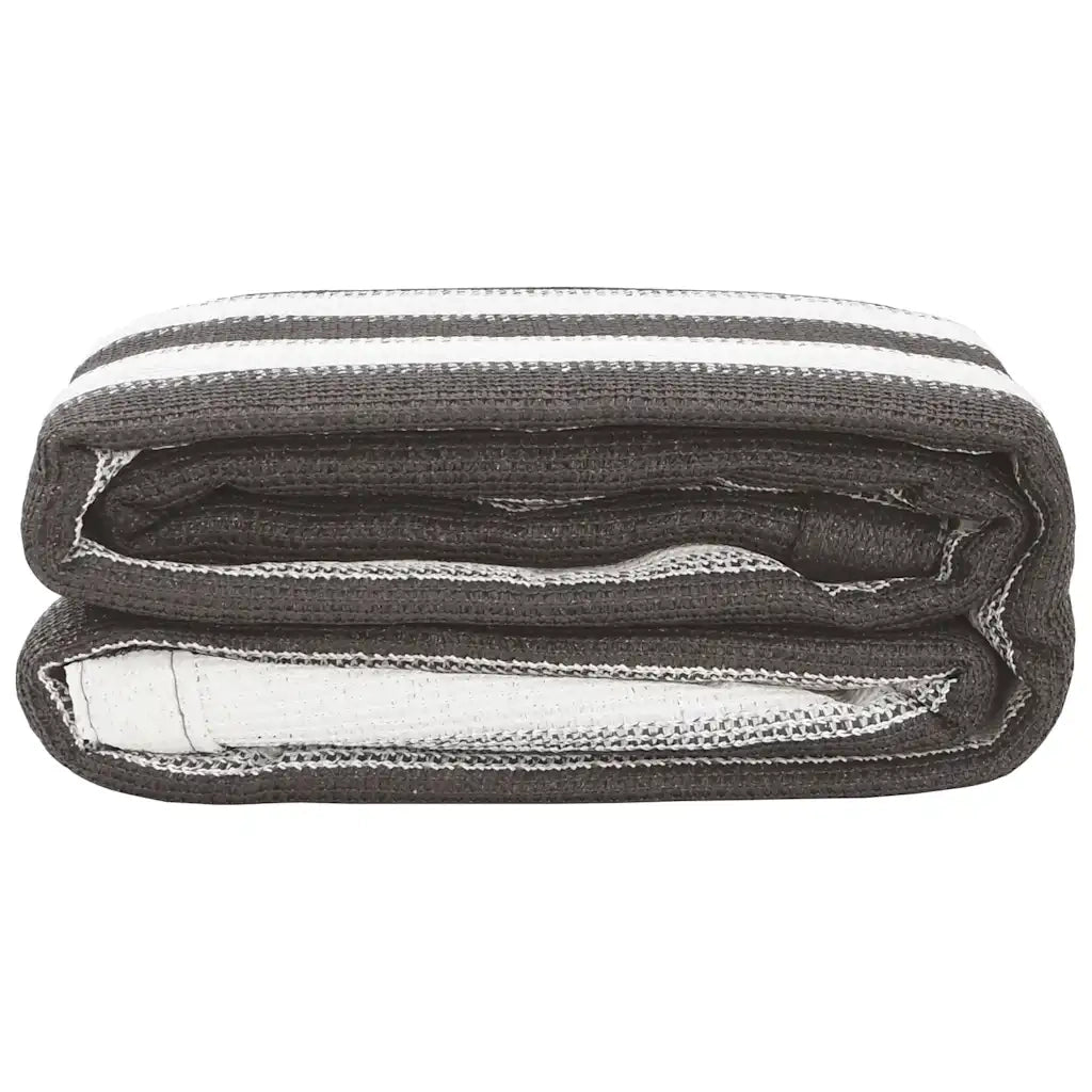 Tappeto da Tenda 300x400 cm Antracite e Bianco 310828