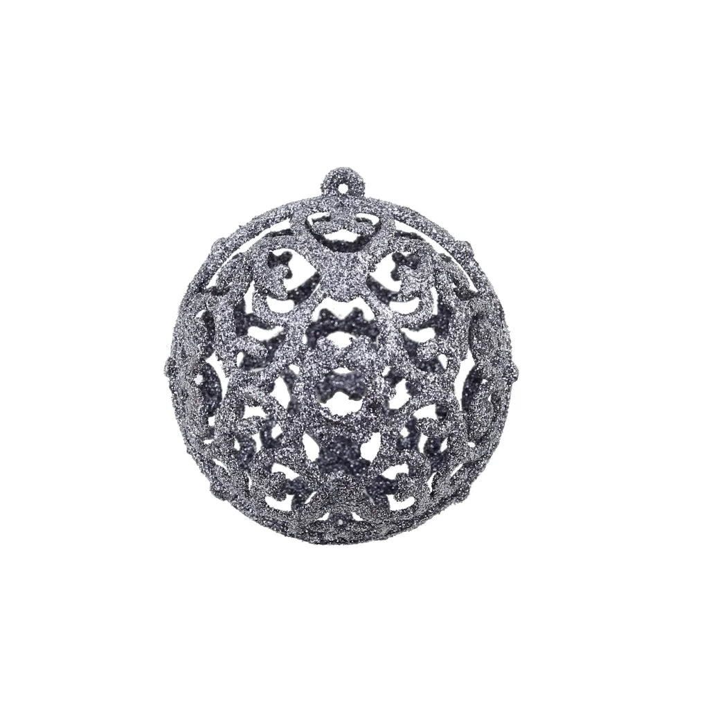 Set Palline di Natale 100 pz-Decorazioni natalizie 3/4/6 cm Bianco/Grigio
