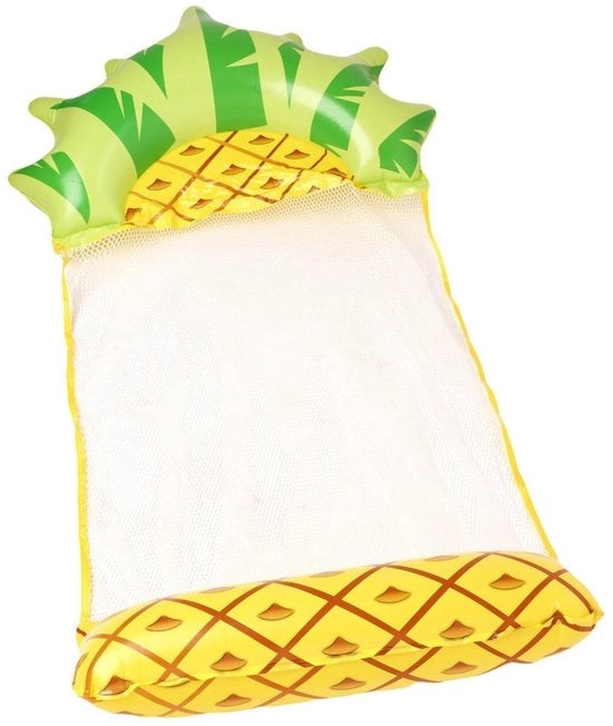 Matrassa di alta galleggiabilità - Piscina gonfiabile per adulti - Materasso da bagno pieghevole - PVC Ananas - Aiuto per nuotare per adulti - Materasso per nuoto