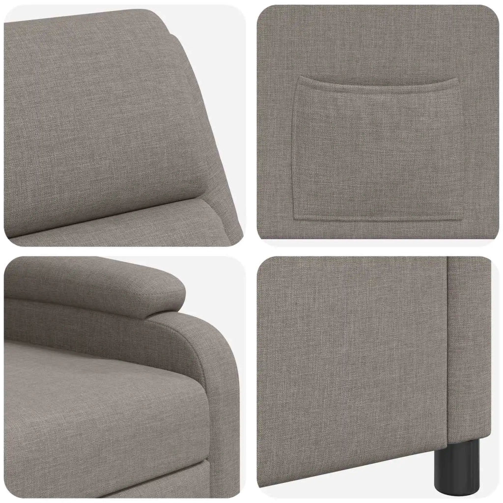 Poltrona reclinabile Tortora Tessuto 42034855