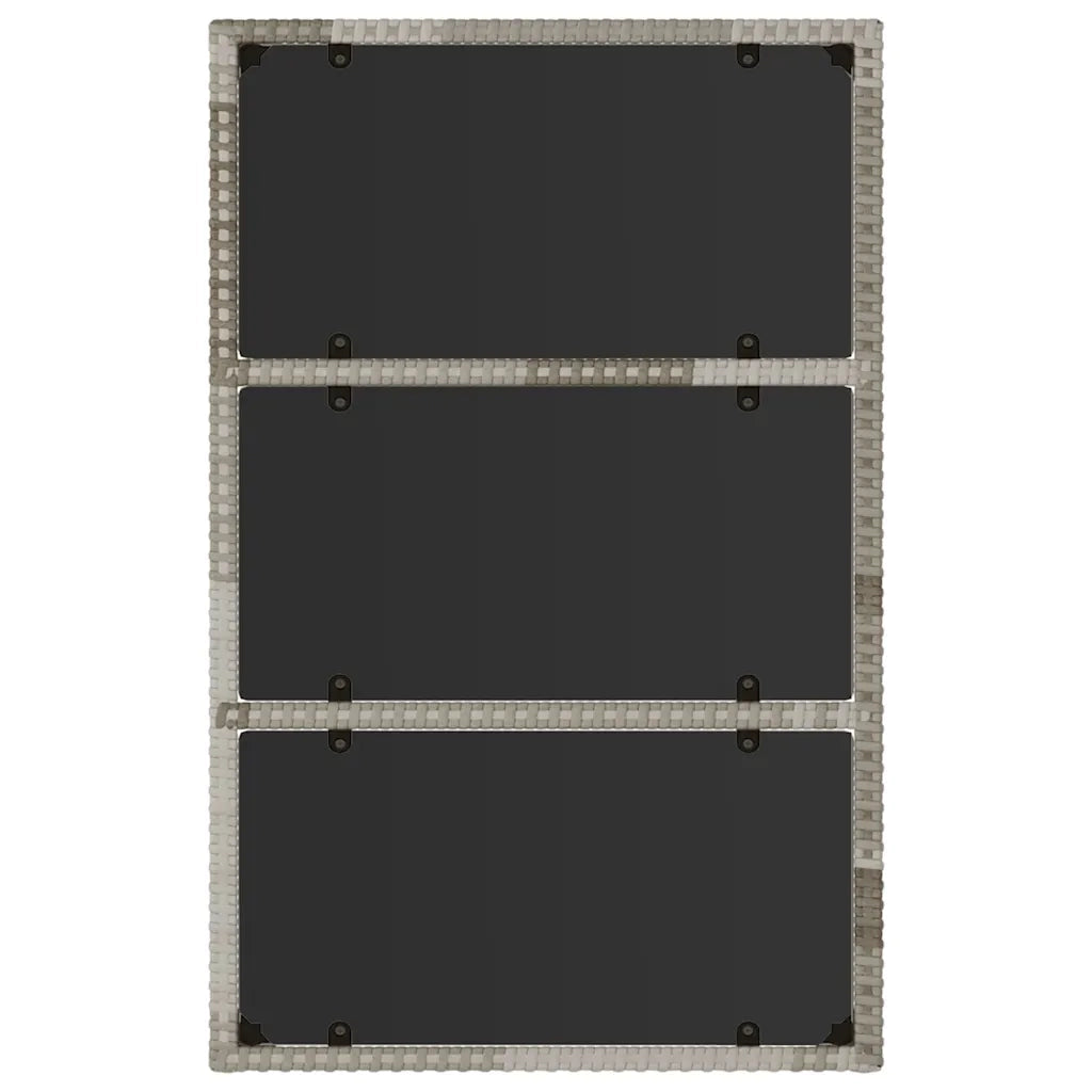 Set Divani da Giardino 4 pz con Cuscini in Polyrattan Grigio 319505