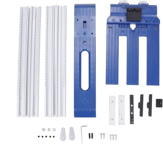 Set di guida circolare ad ampio raggio - Set di connessione guida circolare - Cricchetto libero da rilievi - Guida universale per sega - Materiale in lega di alluminio - Scala precisa