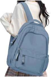 Zaino per Scuola per Ragazze e Ragazzi, Zainetto per Studentesse e Studenti, Zaino per Viaggi, Zaino per Lavoro, Zaino per Laptop, 14 Pollici, Impermeabile, Blu Reale