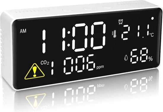Monitor del CO2 per Qualità dell'Aria - Sensore NDIR con Umidità e Temperatura