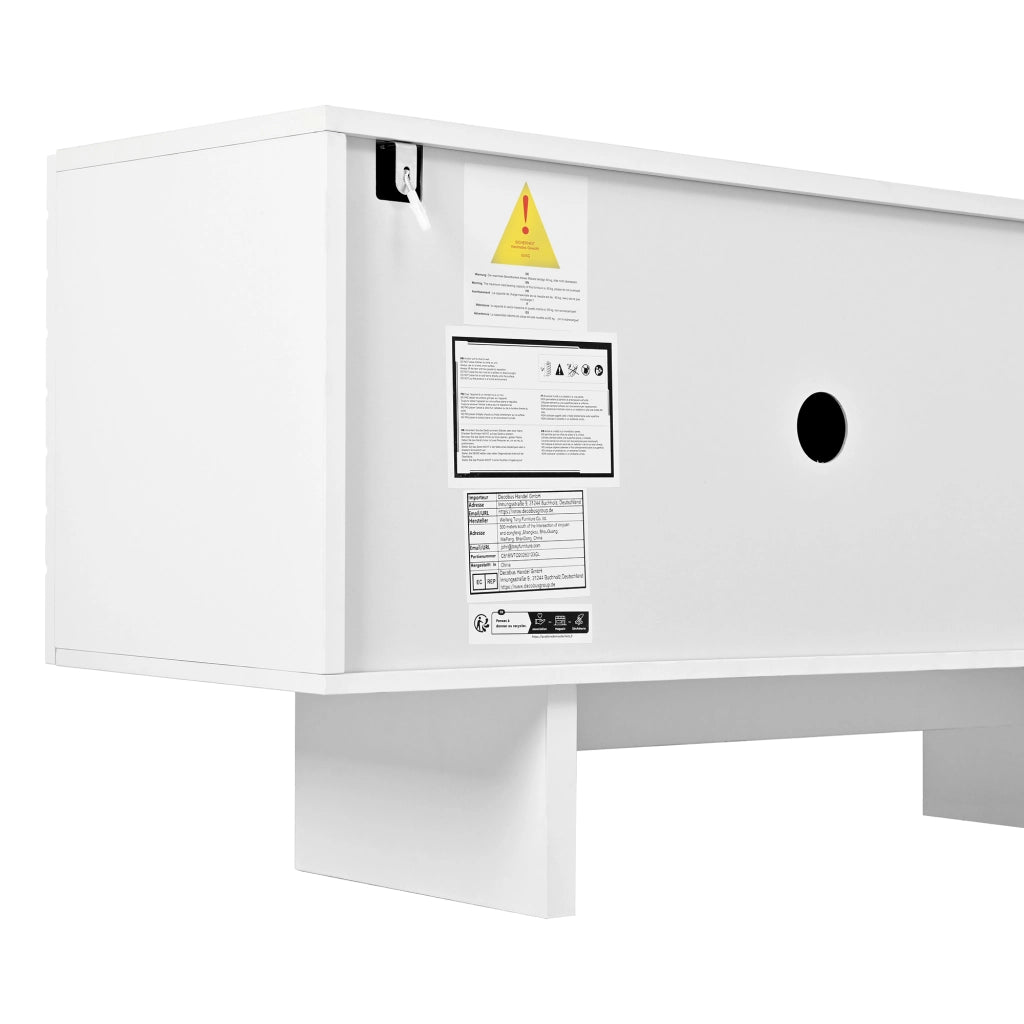 MOBILE TV 170x35x50 cm 4 ante bianco MDF e PB