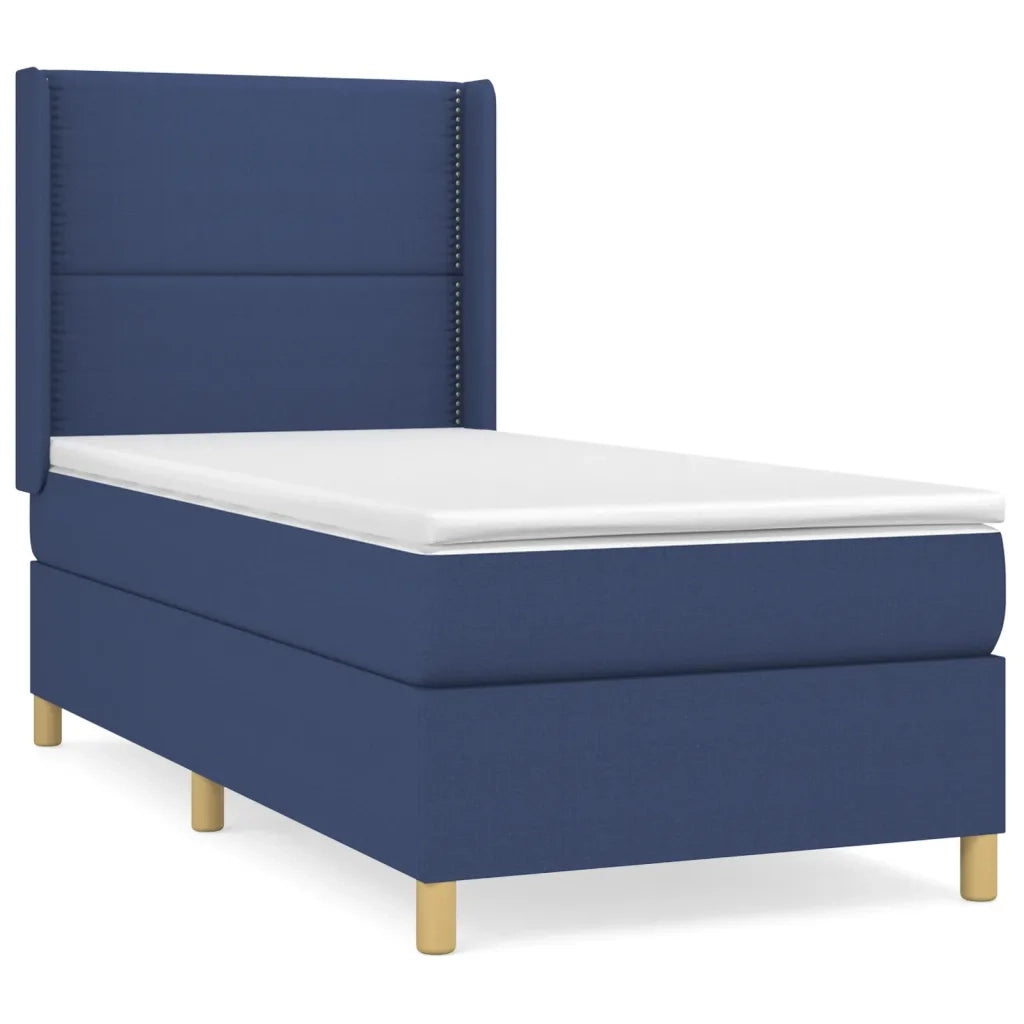 Giroletto a Molle con Materasso Blu 100x200 cm in Tessuto 3131895