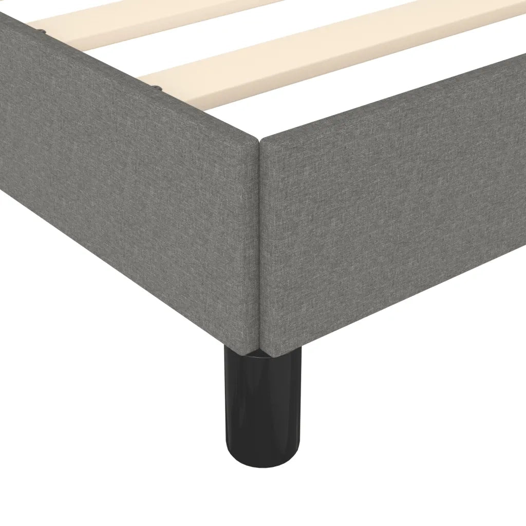 Giroletto senza Materasso Grigio Scuro 80x200 cm Tessuto 347019
