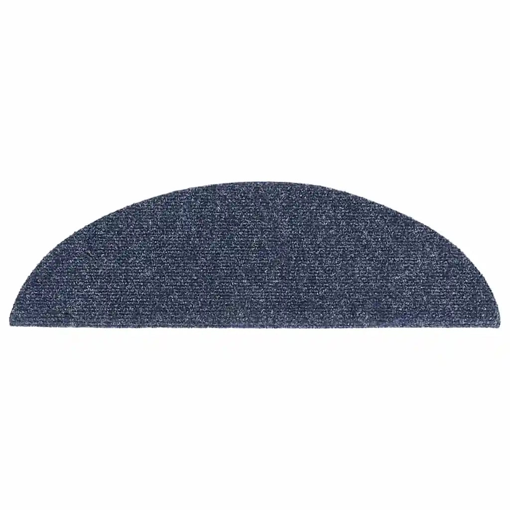 Tappetini per scale autoadesivi 20 pz 56x17x3 cm blu semicircolari 3365672