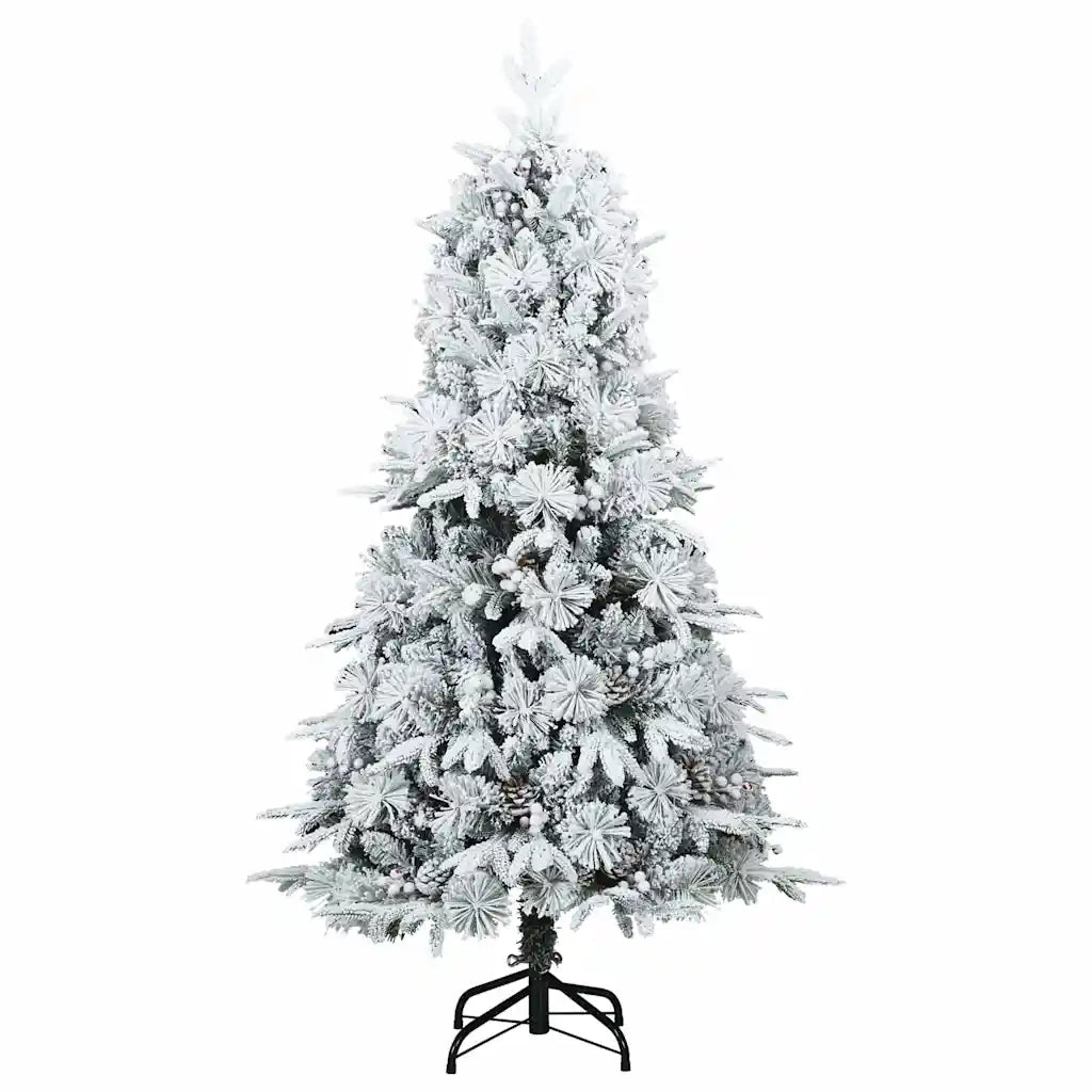 Albero di Natale | Decorazioni natalizie Artificiale con Rami Pieghevoli Bianco 120 cm