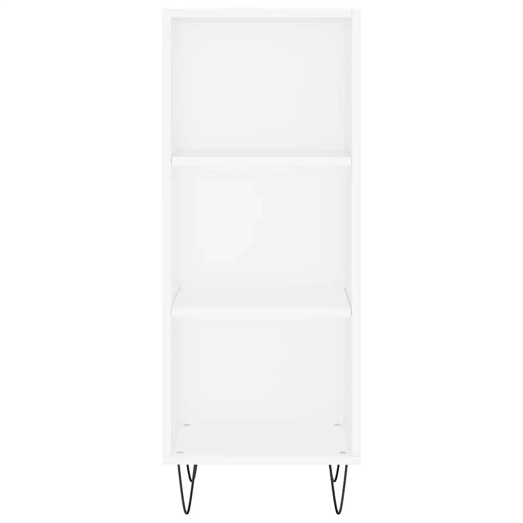 Credenza | Madia | Buffet da pranzo | Armadio da pranzo Bianca 34,5x34x180 cm in Legno Multistrato