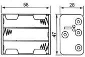 Portapile per 6 stilo (aa)