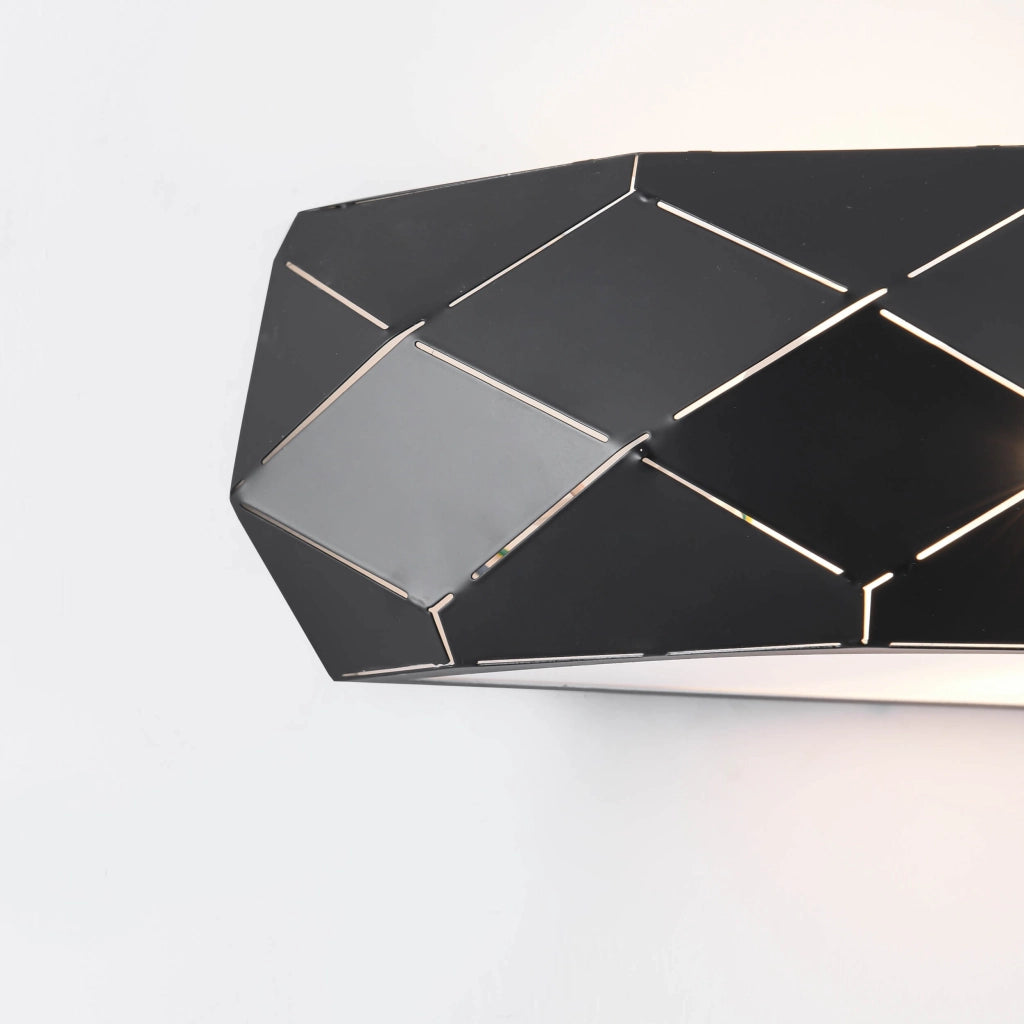 Applique Reus nera 1xE27 metallo glamour Light Prestige