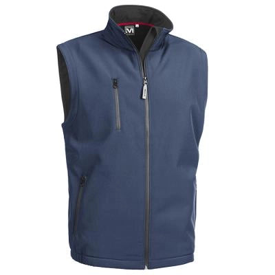GILET MULTITASCHE SOFTSHELL BLU Tg. L