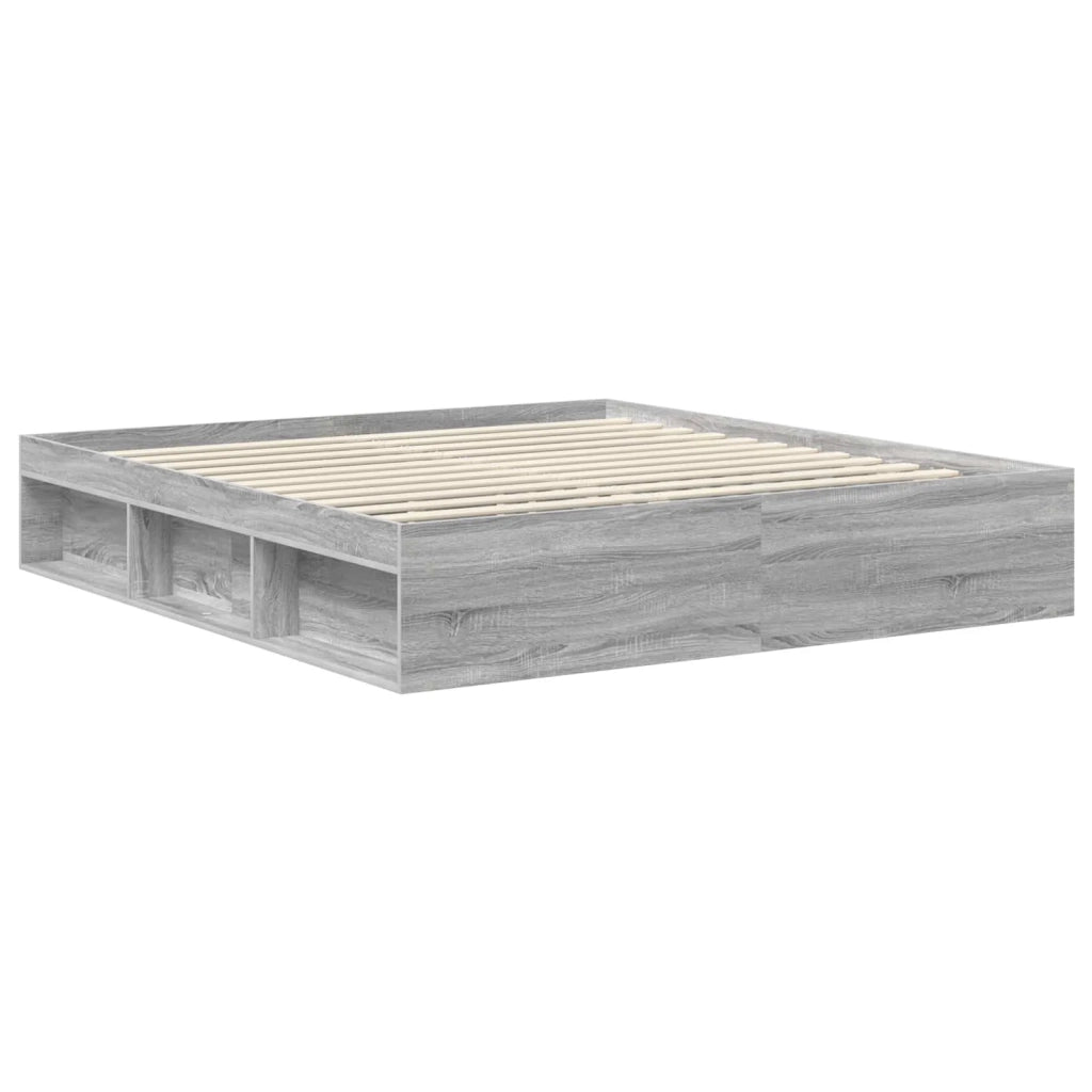 Struttura del letto Grigio Sonoma 180 x 200 cm Pino massello 3410979