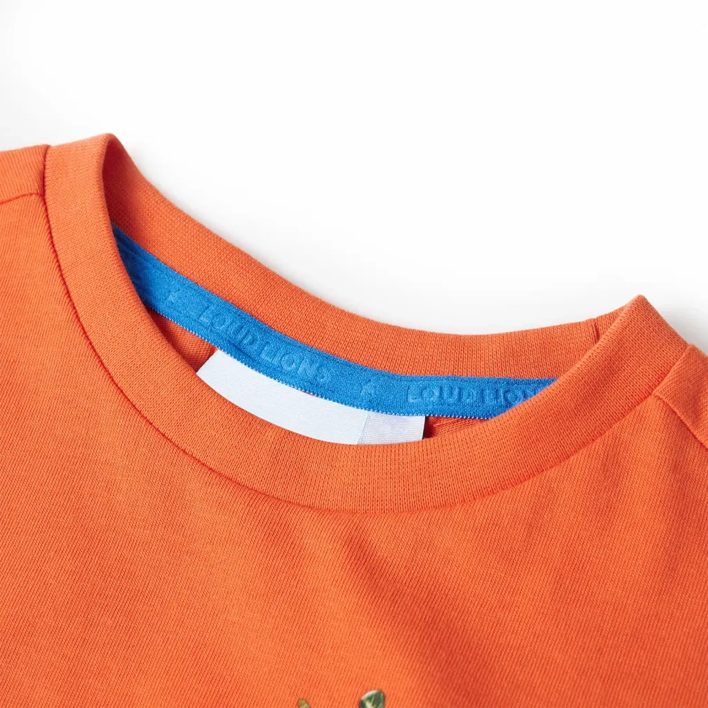 Maglietta per Bambini Arancione Brillante 128 12272