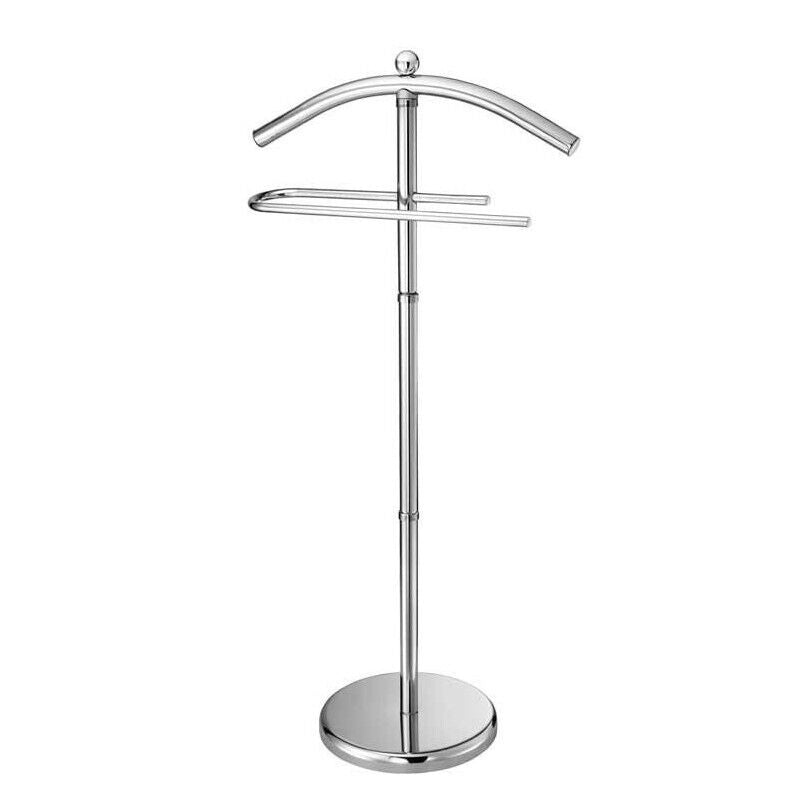 INDOSSATORE MONOSPALLA CON APPENDIABITI SILVER CROMATO 44 X 26 X H 110 CM