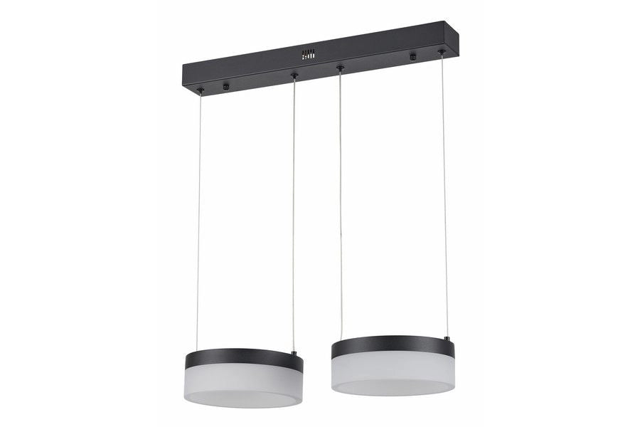 Lampada a sospensione Reality Nicki LED 12W doppia nera