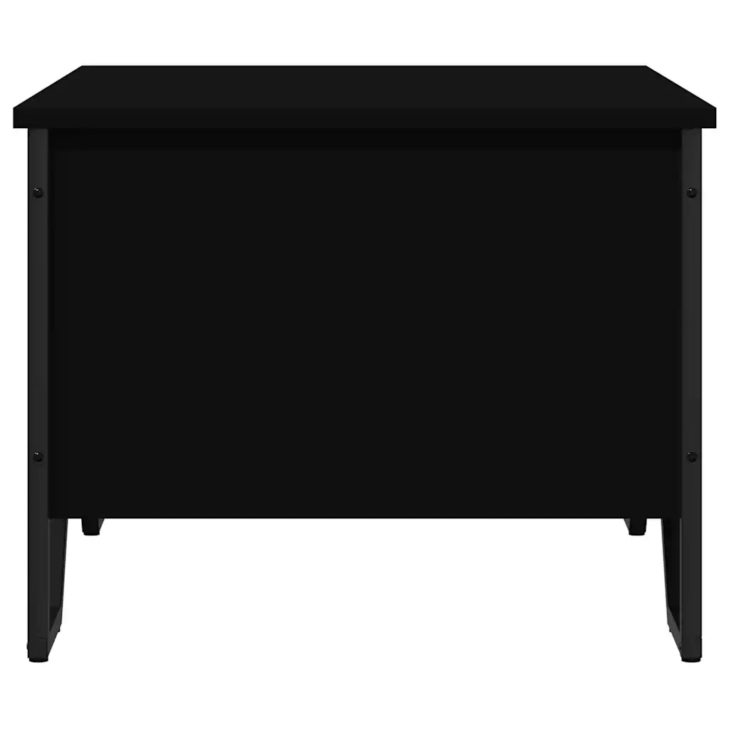 Tavolino da Salotto-Tavolino da soggiorno-Tavolo Nero 75x51x40 cm in Legno Multistrato