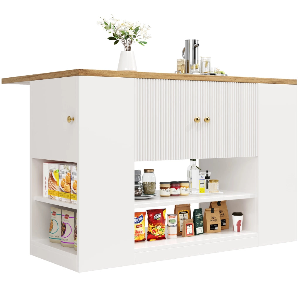 Mobile da Cucina con Cassetti e Ripiani ¨C Xylo ¨C Bianco