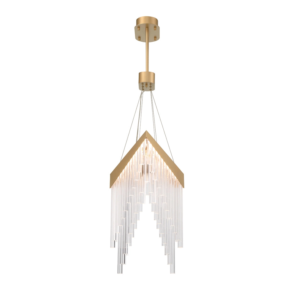 Lampadario glamour oro a V LED 40W Vivien Quintiesse