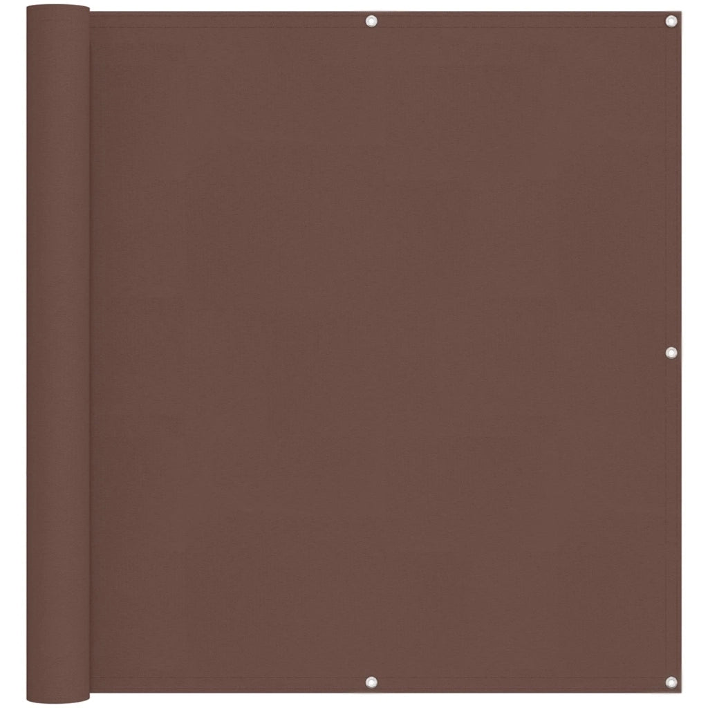 Schermo da balcone Marrone 120 x 200 cm Tessuto Oxford 42030883