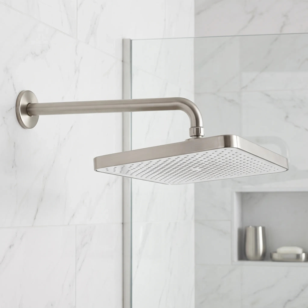 Soffione Doccia Rettangolare Rea Js-032 Brushed Nickel