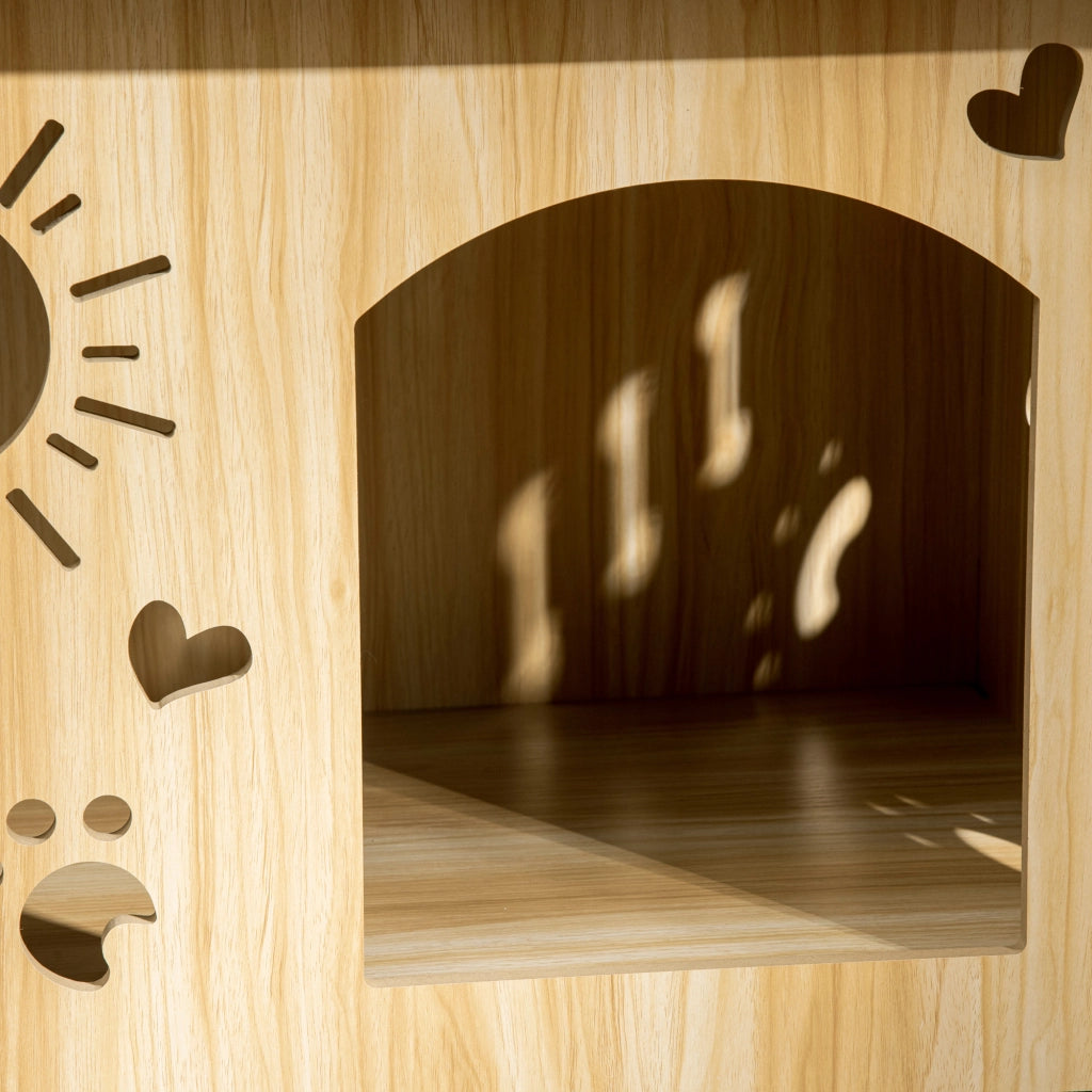 CUCCIA per cani 69x50x58,5 cm MDF color rovere