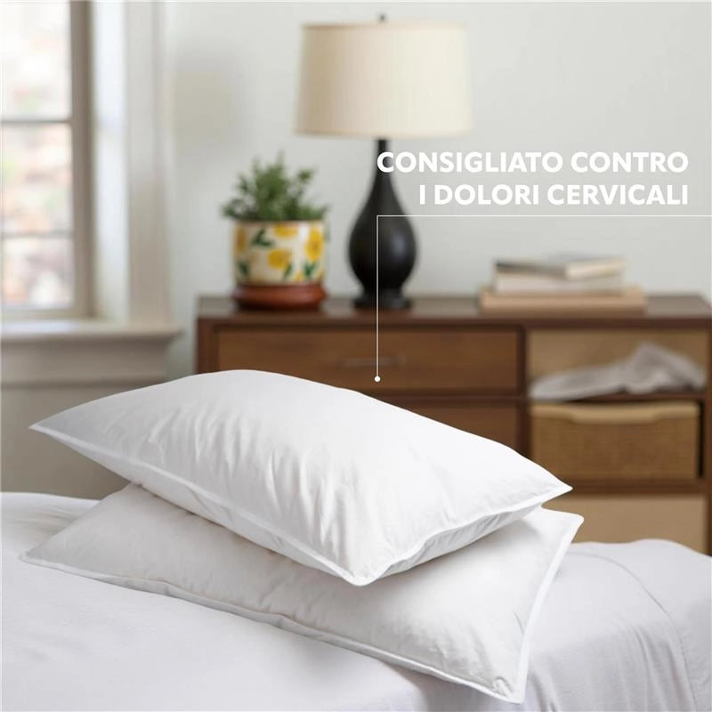 HYDRA VIVA COPPIA CUSCINI GUANCIALE ANALLERGICO TRAPUNTATO PER CAMERA DA LETTO