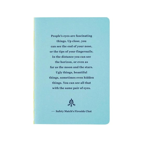 Agenda con Citazione - Blu Luminoso - Formato B7 - Carta Tomoe River