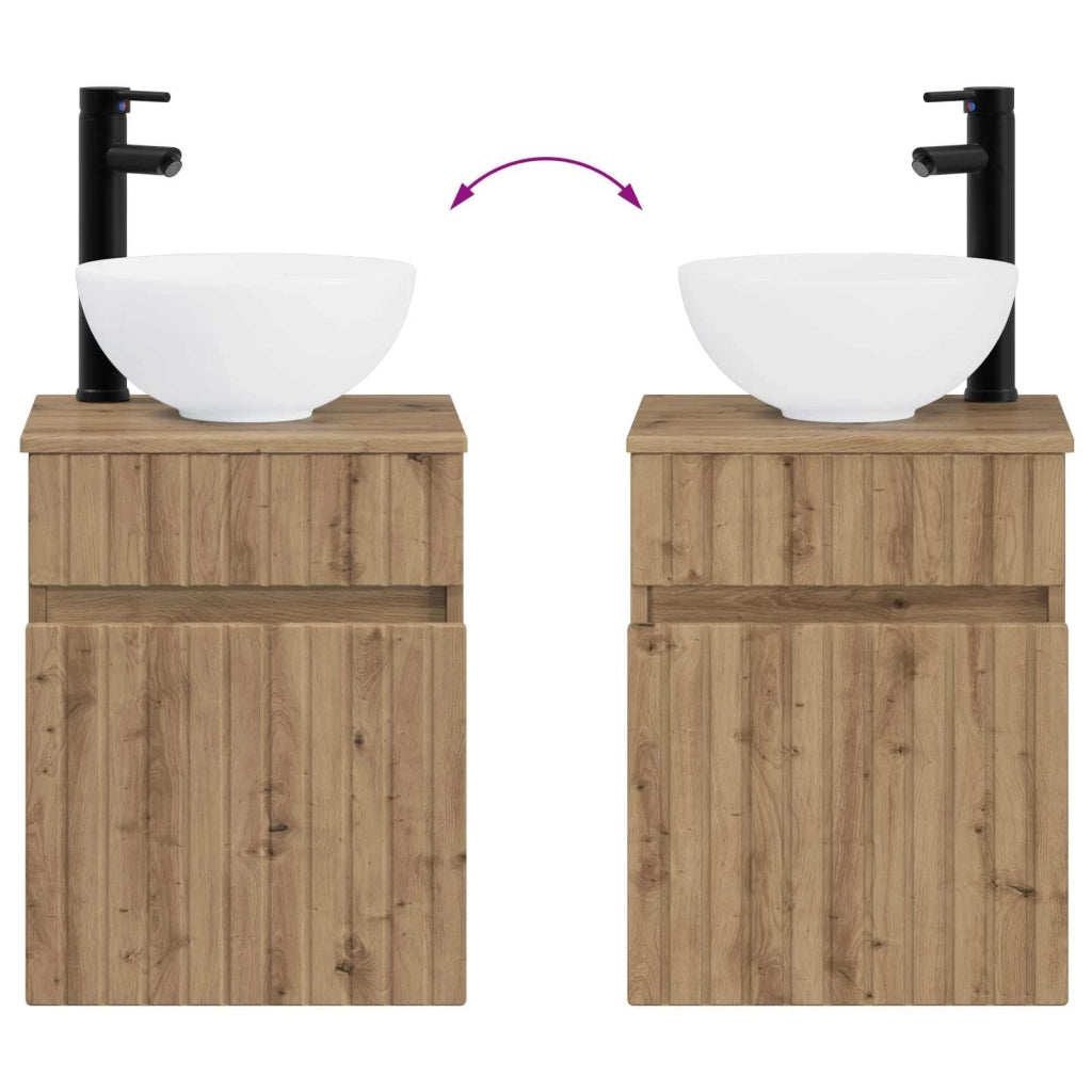 Mobile lavabo da parete Rovere Artigianale 39 x 35 x 63 cm 890551