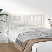 Testiera per Letto-Testata-Testiera Decorativa Bianca 145,5x4x100 cm Legno Massello di Pino 751519