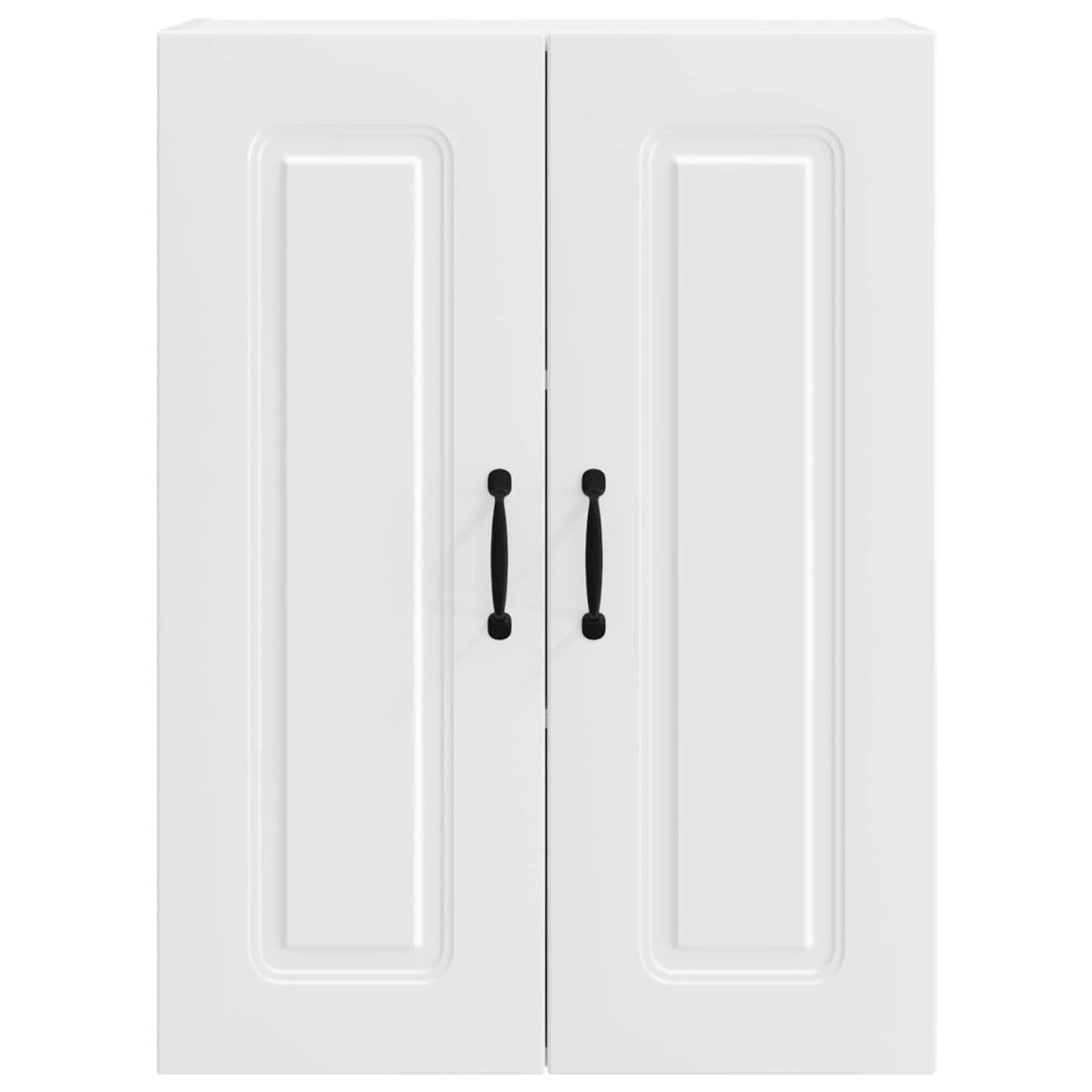 Mobile da cucina rettangolare con ampio spazio contenitivo 60 x 31 x 80 cm legno composito bianco 02_0053723