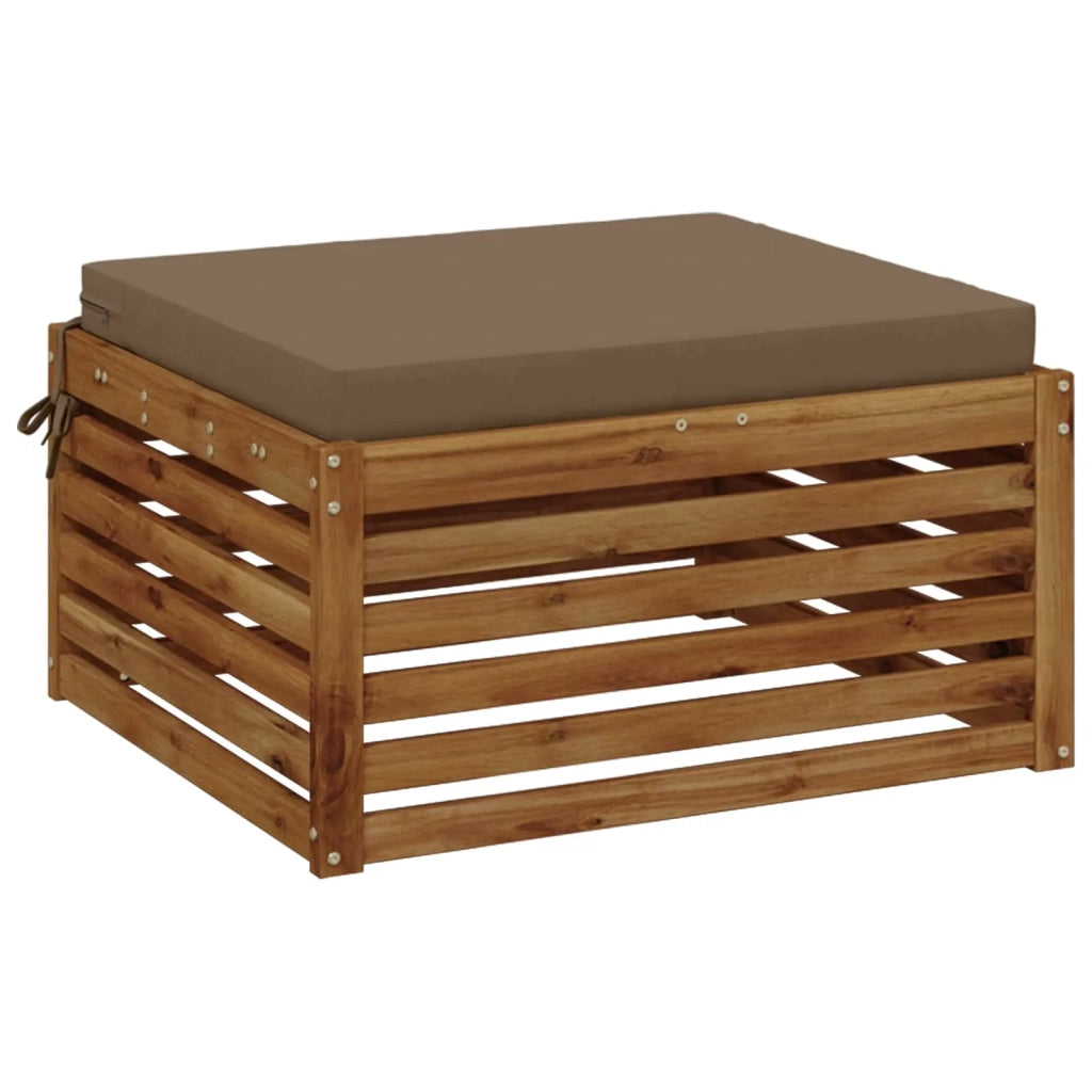 Cuscino per Sedia in Unico Pezzo SOEST 100% Poliestere Tortora 944705