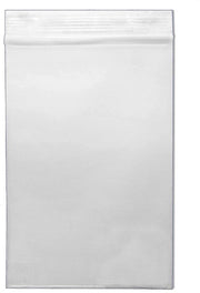 Borsa di plastica trasparente per confezione, 50µ, 50x70mm, chiusura, confezione da 100, sicura per alimenti.
